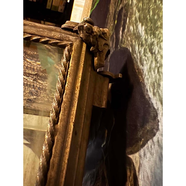 Paolo Venini Museum-Quality Antique French Gilt Bronze Vitrine – Signed Workshop "V" & Bench Marks For Sale - Image 4 of 11