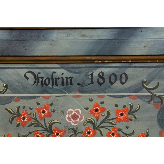 Large Antique Softwood Chest For Sale - Image 4 of 18