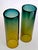 1970s Scandinavian Hand Blown Glass Hurricane Candle Holders, a Pair For Sale - Image 9 of 12