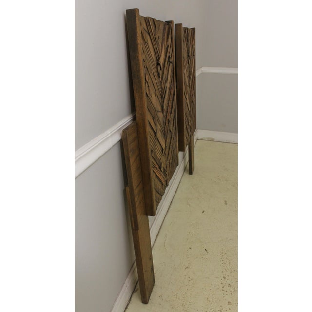 Mid-Century Modern Lane MidCentury Modern Brutalist Queen or Full Bed Headboard For Sale - Image 3 of 7