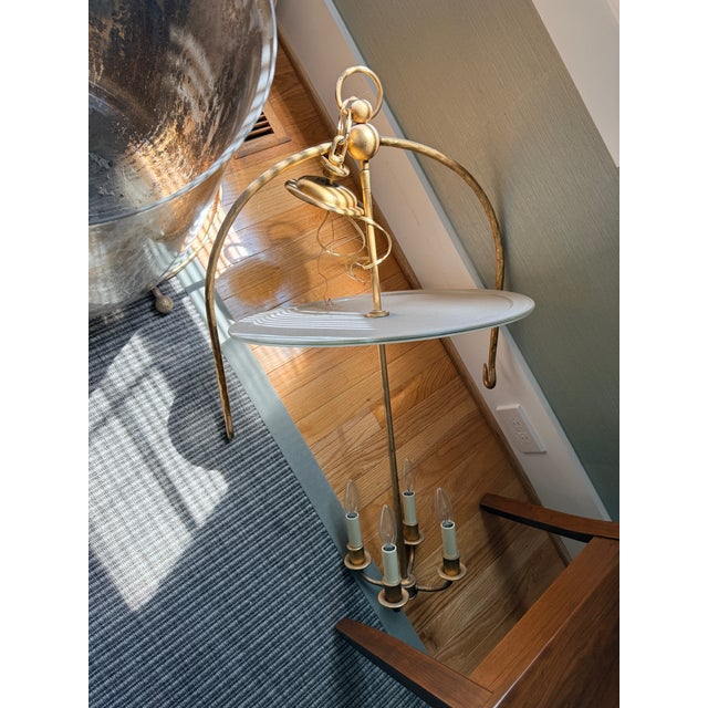 Metal Visual Comfort Chapman & Myers Lorford Large Smoke Bell Lantern; 2 Available For Sale - Image 7 of 13