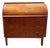 Mid Century Swedish Bookmatched Teak Roll Top Secretary Desk by Egon Ostergaard for Smi, Signed For Sale