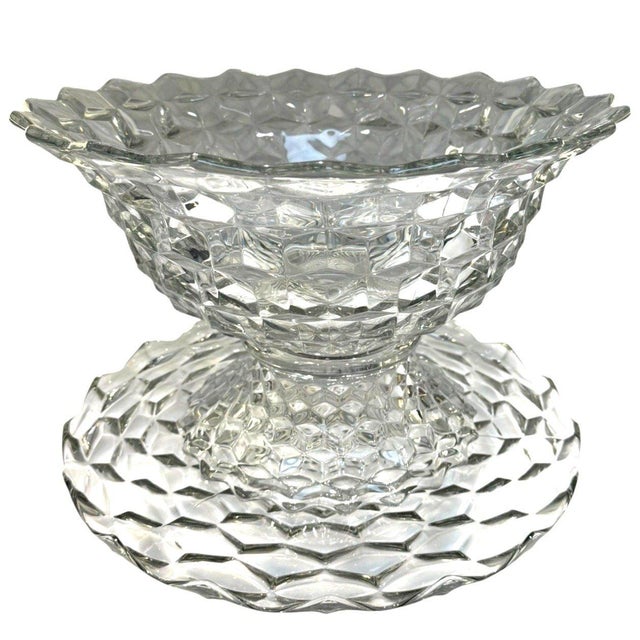 Late 20th Century Late 20th Century Fostoria American 2056 No 610 Flaire Punch Bowl Stand Underplate - 3 pcs For Sale - Image 5 of 6