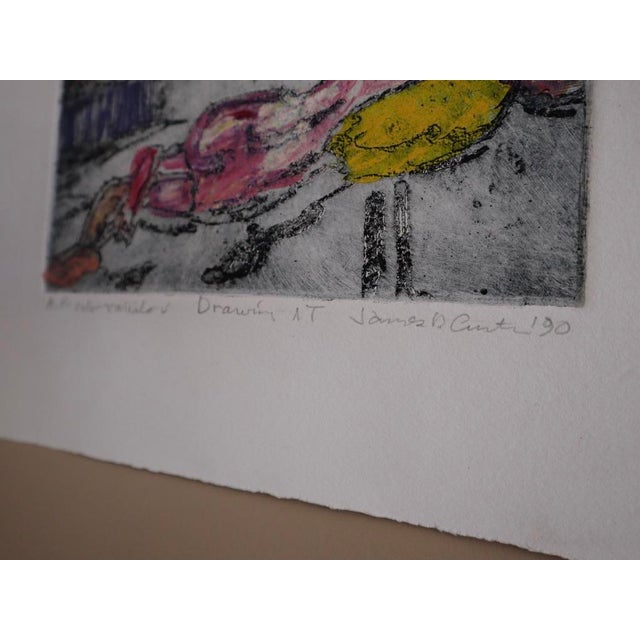 1990 James D. Curtis Studio Art Etching For Sale In San Francisco - Image 6 of 7