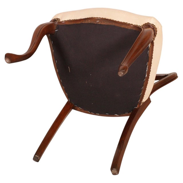 Exquisite refined Baroque Revival Sorrento six baroque walnut chairs, hand carved. The six chairs were professionally...