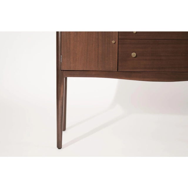 Mid Century Entry Console Table in Mahogany, Circa 1950s For Sale - Image 9 of 13