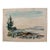 Henry Emil Salloch Original Watercolor on Paper Warren Island, 1950 For Sale
