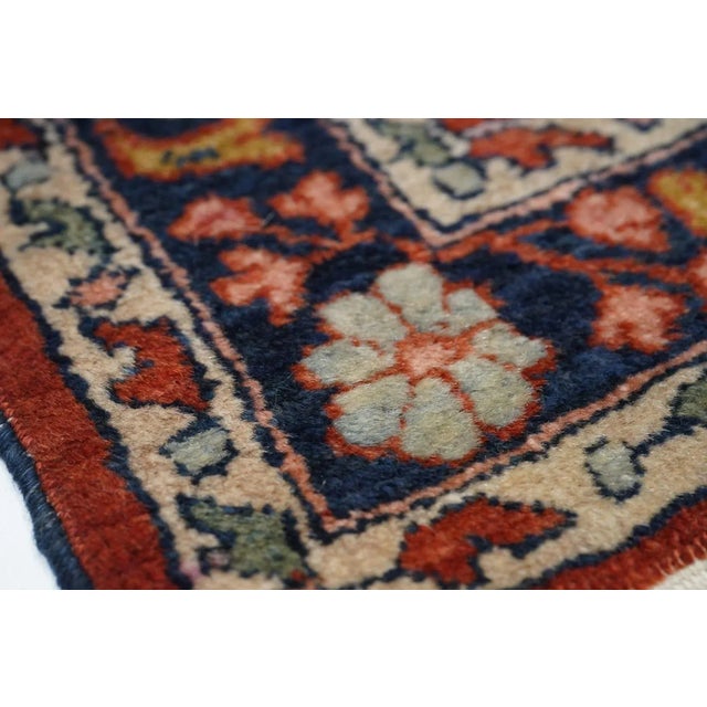 Antique Sarouk Rug 1'8'' x 2'6'' For Sale - Image 9 of 12