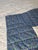 Late 20th Century Hand-Appliquéd Blue Floral Medallion Queen Quilt With Sawtooth Edges For Sale - Image 4 of 6