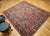 Textile Antique Persian Heriz Serapi Rug, Hand-Knotted Wool, All-Over Geometric Pattern, Brick & Navy, 8x9 For Sale - Image 7 of 15