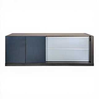 Blue Crozatier Sideboard with Sliding Door For Sale