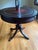 Chocolate 1950s American Regency Pedestal Table C. For Sale - Image 8 of 10
