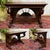 Louis Philippe style teak console from the 1950s - Indonesian work - demountable - L=1m34, D=59cm, H=83cm.