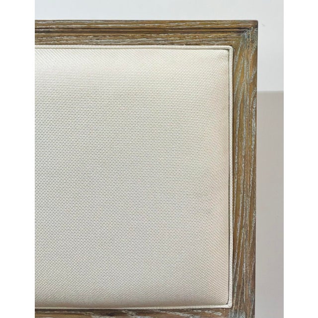 Original retail $2325, timeless with a modern twist Revelation Organic Modern French Connection Dining Chair, cerused oak...