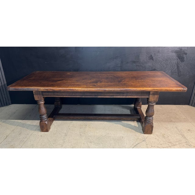 Vintage Farmhouse Dining Table in Oak, 1925 For Sale - Image 17 of 17