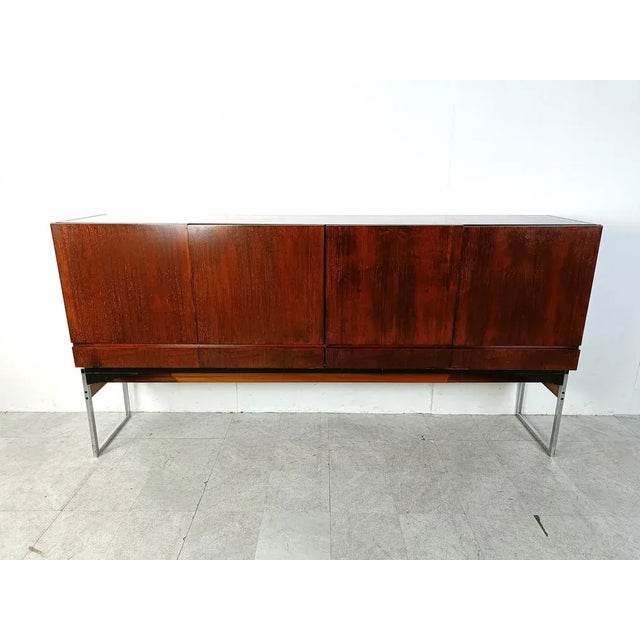 Wood Mid-Century Highboard, 1960s For Sale - Image 7 of 9