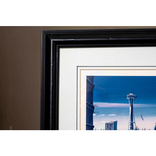 1990s Tim Wistrom “Urban Renewal” Signed & Numbered Seattle Limited Edition Print, Framed For Sale - Image 11 of 14