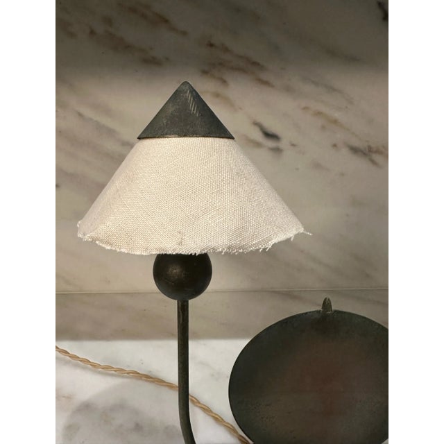 Metal 1930s Marc Erol French Deco Bronze Table Lamp For Sale - Image 7 of 8