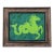 Sea Horse Roman Classical Mythology Minimalist Expressionism Coastal Green Original Oil Painting by Cleo Plowden For Sale