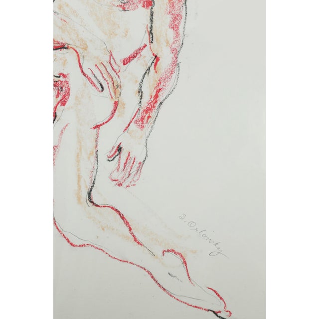 An original drawing on paper, framed in acrylic by Sandra Orlovsky, sourced directly from the artist’s home estate. This...