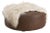 Lancaster One-of-a-Kind Charlotte Ottoman - Round With Natural Icelandic Fur For Sale