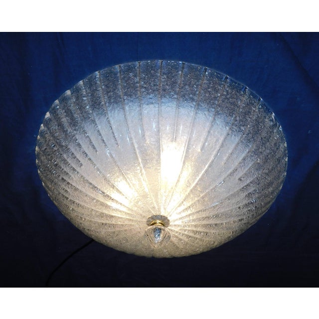 Glass 1960s Murano Graniglia Flush Mount For Sale - Image 7 of 8