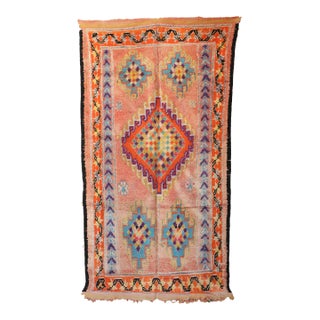 Moroccan Vintage Rug - 5'10" X 11'11" Ft For Sale
