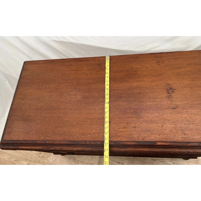 Antique Sideboard, Buffet, Console, Hand Carved, Mirror, Renaissance Revival For Sale - Image 13 of 16