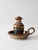 Vintage Handmade Studio Pottery Oil Lamp For Sale - Image 4 of 13