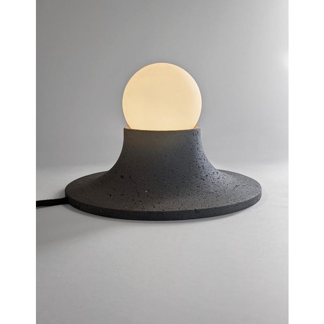 Basalte Natural Lava Stone Wall Lamp by Clemence Birot For Sale - Image 15 of 18