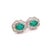 Diamond Emerald Earrings 14 Karat White Gold 2.17 TCW Certified For Sale - Image 12 of 14
