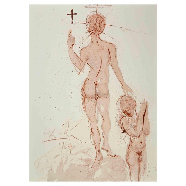 Salvador Dali, Asperges me Hyssopo et Mundabor, Lithograph, 1964 For Sale