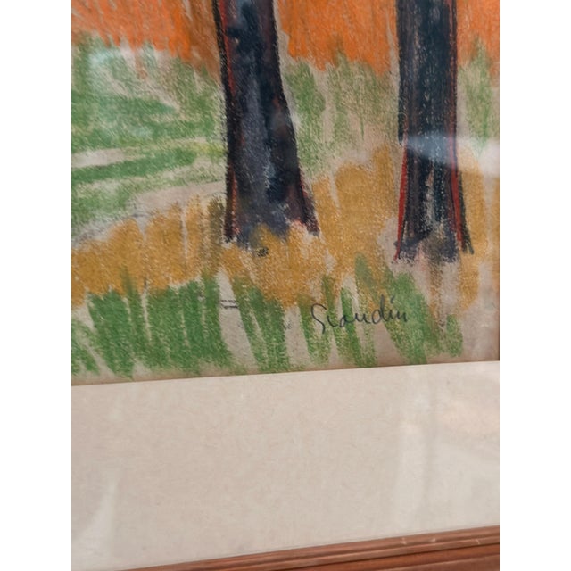 Svän Grandin, Landscape, 1960s, Pastel and Paper, Framed For Sale - Image 9 of 10