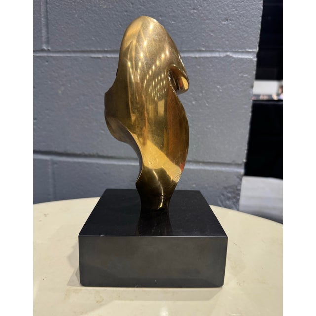 Bronze Late 20th Century Most Unusual Studded Antonio Kieff 1/6 Abstract Modern Bronze Sculpture on Marble For Sale - Image 8 of 11
