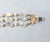 Vintage 1960s Signed Napier 3-Strand Faux-Pearl & Aurora Borealis Beaded Bracelet For Sale In Philadelphia - Image 6 of 7