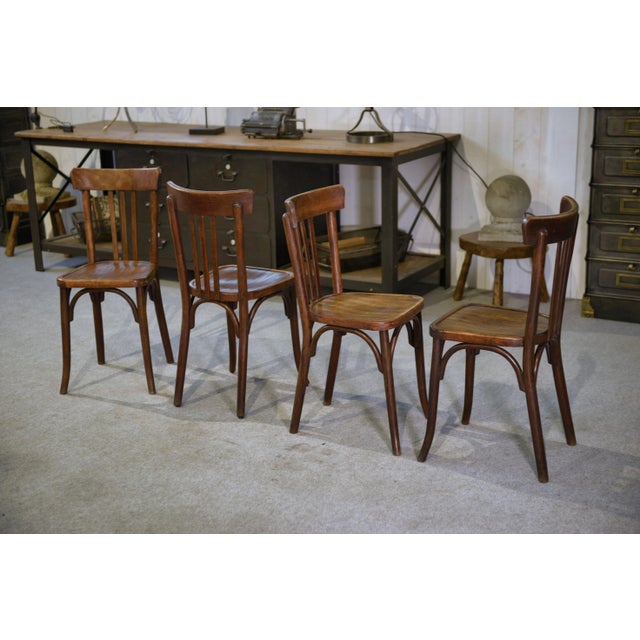 Baumann Bistro Chairs, 1930s, Set of 4 For Sale - Image 10 of 12
