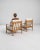 20th Century Czech Wooden Armchairs with Upholstered Seats and Back, a Pair For Sale - Image 4 of 7
