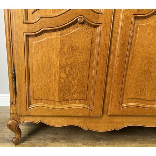 Vintage French Wardrobe in Oak For Sale - Image 6 of 10