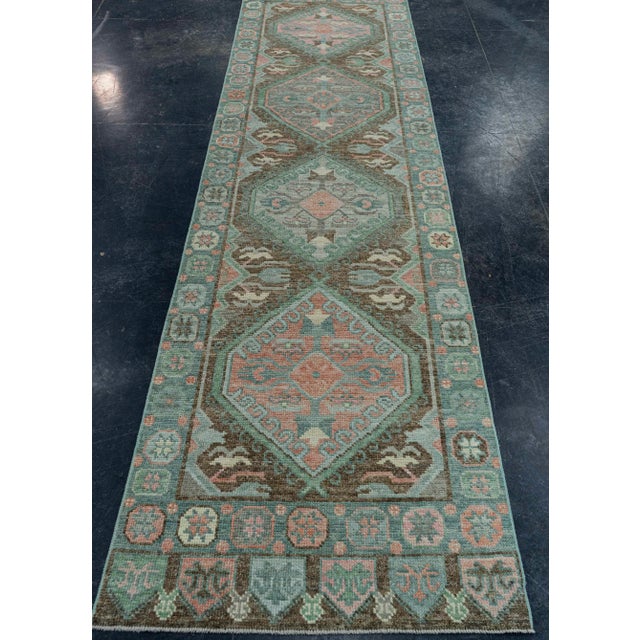 Turkish Oushak Rug 2'9" x 10'6" #20022 Explore a curated collection of hallway runners, wool rugs, and handmade...