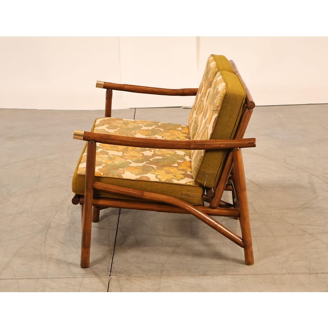 Vogue Coastal Vintage Rattan Bamboo Loveseat For Sale - Image 18 of 18
