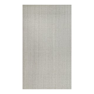 2010s Rug & Kilim’s Modern Rug in Solid Gray and Off-White Striae - 11x19 For Sale