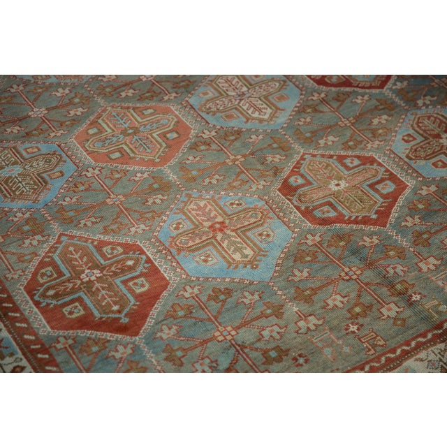 Traditional 1950s Vintage Persian Baktiari Hexagonal Panel Wool Carpet For Sale - Image 3 of 9