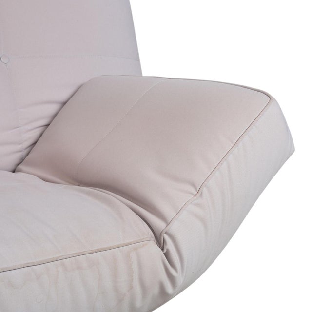 Textile Light Grey Fabric Smala Three-Seater Sofa from Ligne Roset with Manual Sleeping Function For Sale - Image 7 of 16