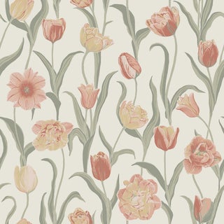 Sample - Boråstapeter La Belle Epoque Wallcovering In Rose For Sale