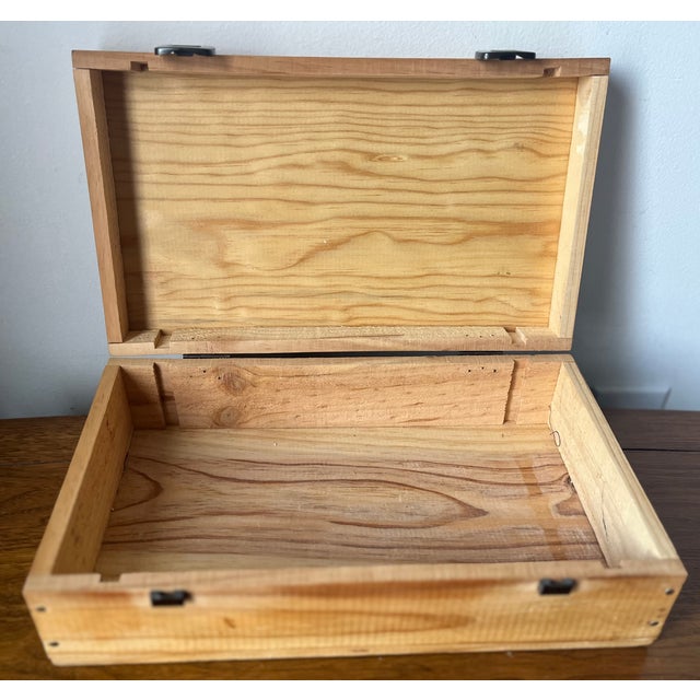 Wood Vintage Rothschild Mouton-Cadet Wood Presentation Box For Sale - Image 7 of 8