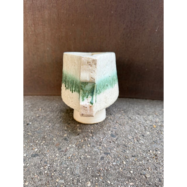 Aldo Londi Bitossi Style Planter Footed White Glaze Mid Century Modern For Sale - Image 4 of 7