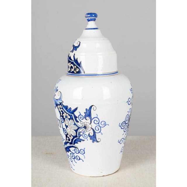 Traditional 19th Century Delft Faience Apothecary Jar For Sale - Image 3 of 12