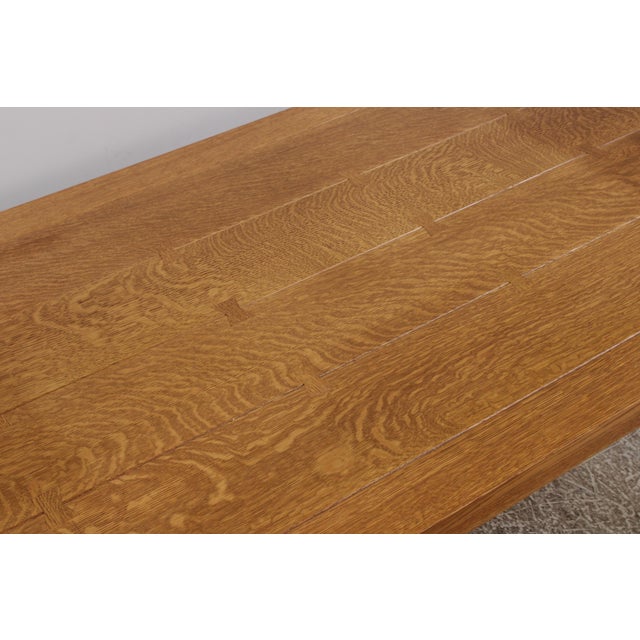 Stickley Drawleaf Mission Oak Dining Room Table For Sale - Image 11 of 18