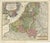 Antique Map of the Netherlands and Belgium by Homann, 1710 For Sale - Image 11 of 11