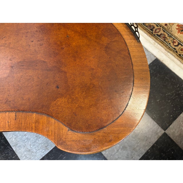 Early 20th Century Mixed Wood Coffee Table With Gallery For Sale - Image 11 of 13